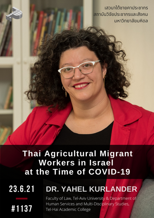 Thai Agricultural Migrant Workers in Israel at the Time of COVID-19